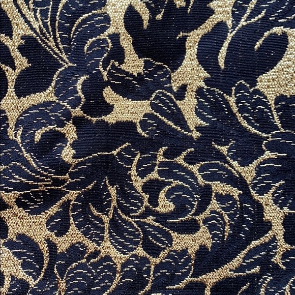 VTG Lucra Di Lorenzoni gold damask 60s pants 10 - Picture 4 of 6